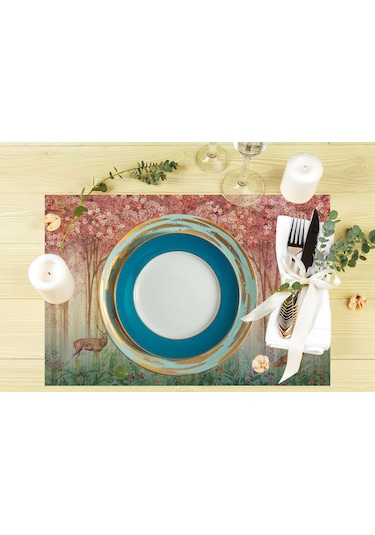 Bahar Konseptli Amerikan Servis 4'lü Set Çok Renkli