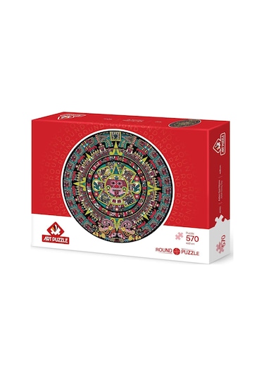 Aztek Güneş Taşı 570 Parça Round Puzzle