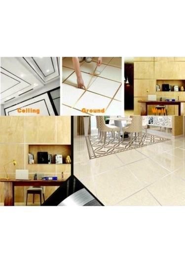 0.5 Cm 50 Metre Gri Fayans Arası Yapışkanlı Şerit Bant Dez Bandı N11.41