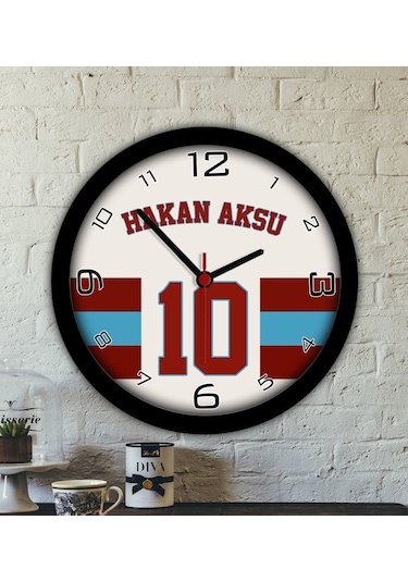 Bk Gift Kişiye Özel İsimli Taraftar Ahşap Duvar Saati 3, Arkadaşa Hediye, Sevgiliye Hediye, Doğum Günü Hediyesi Kobitmeyencom30041 Bk Gift