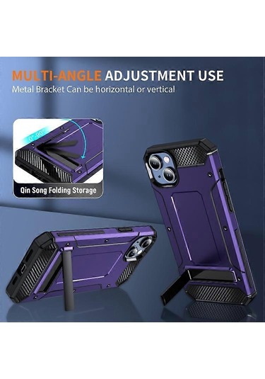 İphone Uyumlu 12 İçin Cep Telefonu Kılıfları Mat Tutucu Telefon Kılıfı Mor