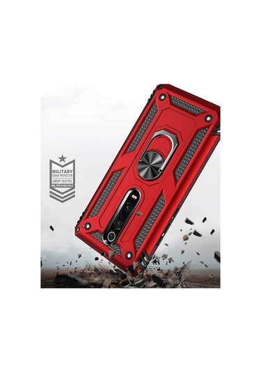 Teknomoda Xiaomi Mi 9T Vega Tank Zirh Metal Yüzüklü Standli Kilif 433935072