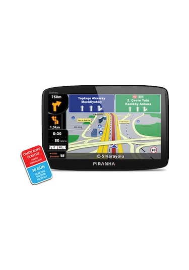 Av-ın Girişli Piranha 5 İnç Ekran Navigasyon Cihazı -