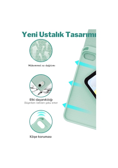 Apple Uyumlu iPad 11. Nesil A16 Çipli 2024 2025 Klavyeli Tablet Kılıfı Klavye + Stand