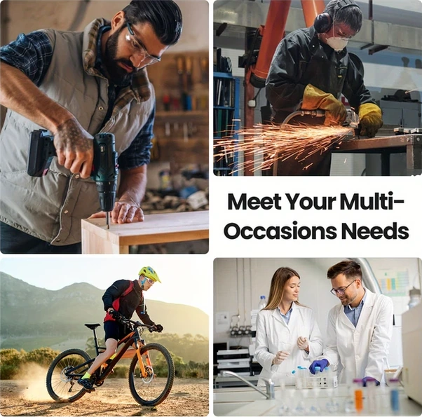 Willowhaven Laıyıke Çizilmeye Dayanıklı Koyu Gri Siyah Spor Gözlüğü, Transparan Pc Anti Fog Unisex Bisiklet