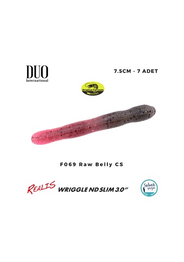 Duo Realis Wriggle Nd Slim 3" 7.5cm 7 Adet F069 Raw Belly Cs