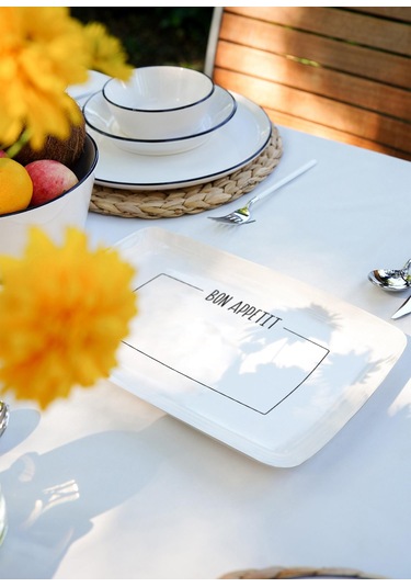 The Mia Daily Tunes Yemek Takımı 6 Kişilik 31 Parça Beyaz