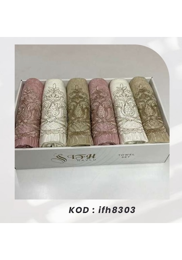 Bilmar 6 Lı Kadife Piliseli Mutfak Havlusu 30 X 50 Cm Kutulu Çok Renkli