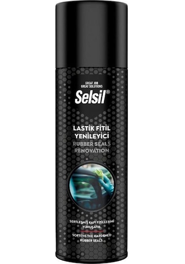 Selsil Lastik Kauçuk Fitil Yenileyici Ve Yumuşatıcı Sprey 200 Ml. 1 Adet
