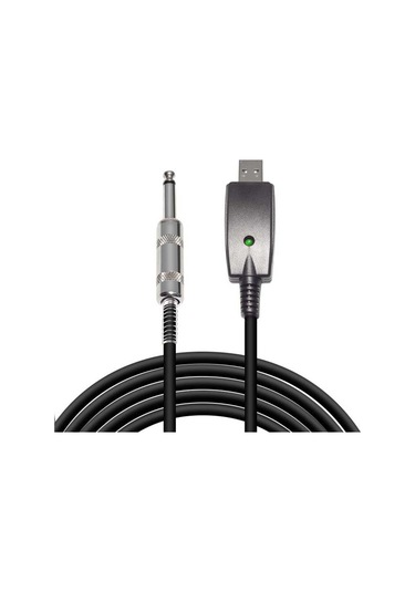 Maiyame Gitar Usb-audio Kablosu 2.8m - Usb'den 6.35mm'ye Dönüştürücü, 16bit 48khz, Windows Ve Macos Uyumlu, Plug & Play