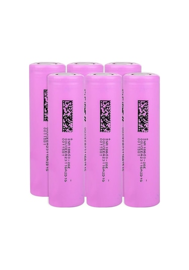Dmegc Inr18650-26e - 3.7v 2600 Mah Li-ıon Şarjlı Pil - 7.5a 6 Lı