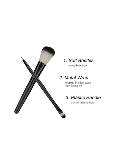 Dianziye 18 Parça Makyaj Fırça Seti - Yumuşak Sentetik Tüylü, Profesyonel Ve Kişisel Kullanım, Seyahat Ve Günlük Uyumlu, 7 Farklı Model 1 -7 1.4 M