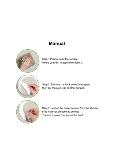 Hombey Akrilik Ayna Duvar Sticker, Gümüş Ve Altın Renk Seçenekli, Uv Baskılı, Mat Vernikli Dekoratif Wall Art