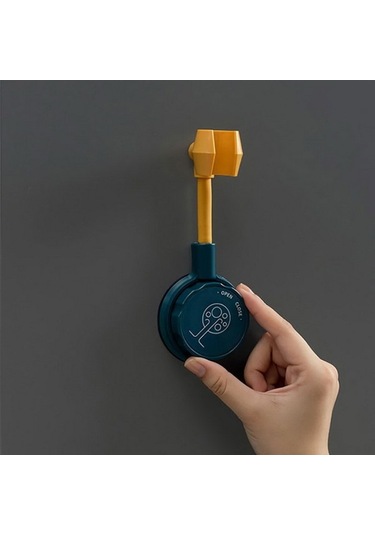 Primepickings Koyu Yeşil Delinmeyen Duş Aparatı Sabit Duş Aparatı Ayarlanabilir Evrensel Alet 2 Katlı Gri