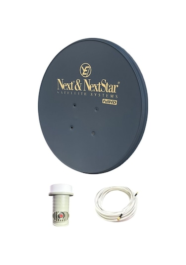 Ofset 70 CM Çanak Anten Siyah Full Set + Tekli Lnb + 10 M Kablo