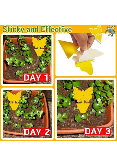 Mufunye Bitki Saksıları İçin Atrapa, Bitki Haşere Kontrolü, Tek Kullandım Atık, 8cm 13cm, Kauçuk+kağıt Malzeme