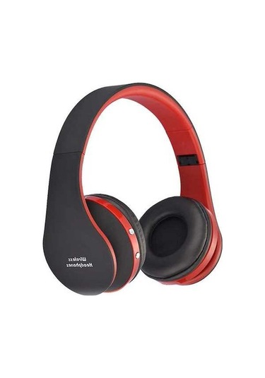 Primepickings 811bt Kablosuz Oyuncu Kulaklığı, Katlanabilir, Mikrofonlu, Derin Taban, 10m Menzil, Siyah-kırmızı