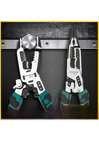 Geeksen Elektrikçi Çok İşlevli Takım: Tel Soğutma, Kesme Ve Basma İçin Dayanıklı Çelik Pense - Ev Tamiri Ve Profesyonel Kullanım