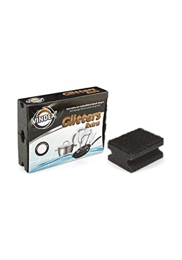 Vindex Siyah Bulaşık Süngeri 4'lü