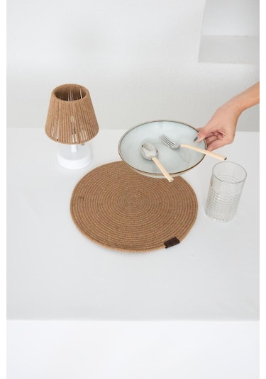 Kahverengi Makrome Amerikan Servis 2'liörme Supla Kahverengi