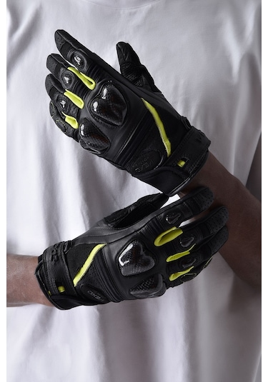 Vexo Gp Tech Pro Aır Motosiklet Eldiveni Sarı - Siyah