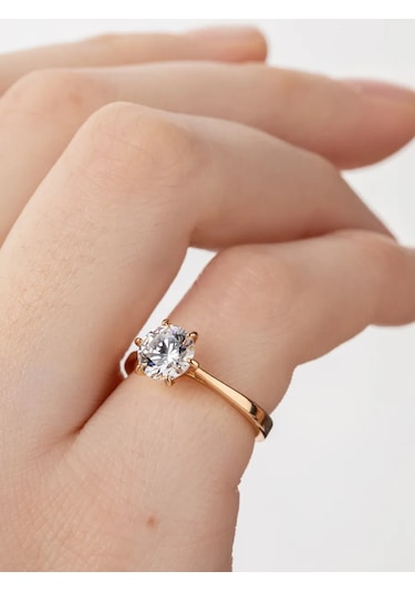 Xuping Taşlı Kadın Yüzüğü - Medikal Alaşım - Altın Kaplam 179717274 Diğer