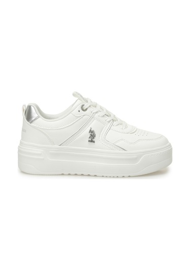 U.S. Polo Assn. 5P CLARKE 5FX Kadın  Beyaz Sneaker