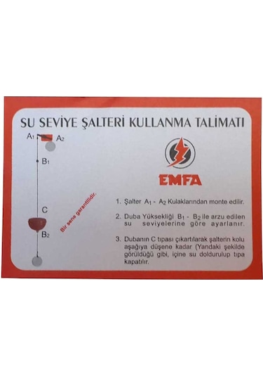 Seviye Kontrol Şalteri Kontaklı - Emfa