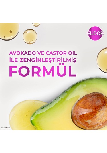 Elidor Avokado ve Castor Oil Nemlendirici Etki Saç Bakım Yağı 2 x 80 ML