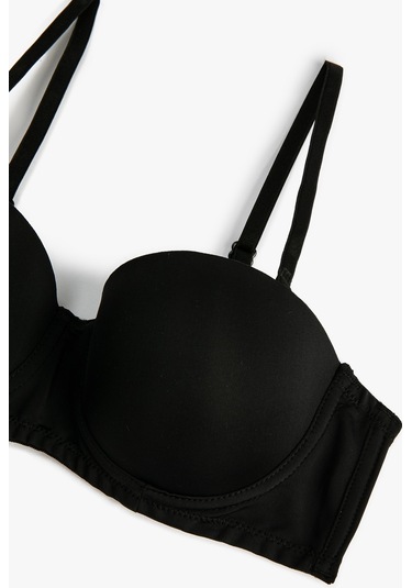 Koton Push Up Askısız Sütyen Balenli Dolgulu Basic Siyah 4wlk10015mk 4WLK10015MK999 Siyah