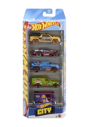 Hw 5 Lı Araba Setı Hot Wheels Cıty Jbj75 Çok Renkli