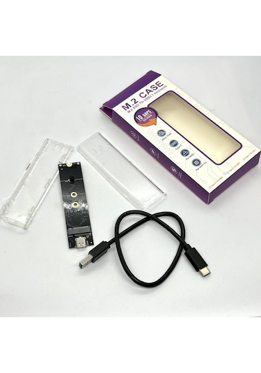 Aogo Yeni Işıklı Vidasız Nvme Kutu M.2 Nvme Ssd Harddisk Kutusu