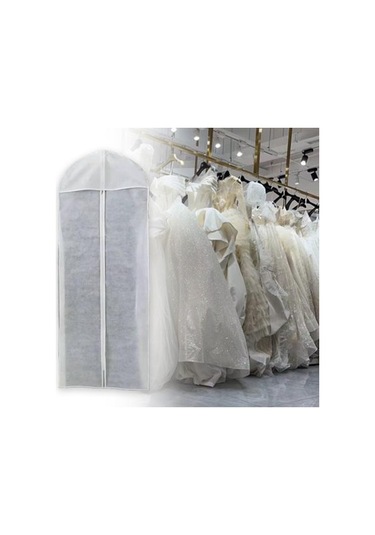 Kullanışlı Yırtılmaya Dayanıklı Koruma Aşınmaya Dayanıklı Uzun Giysi Gelinlik Koruyucu Kapak Ev Gereçleri Beyaz