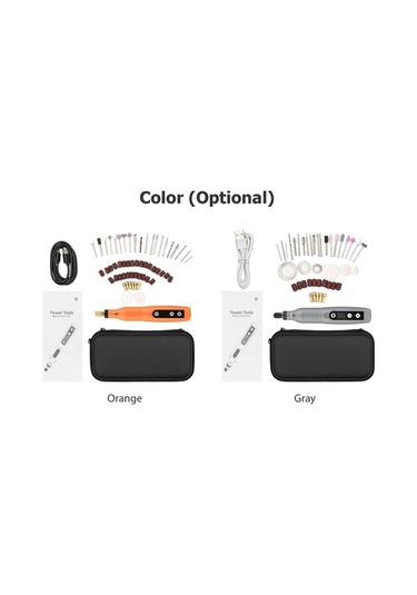 Novahub Mini Kablosuz Taşlama Makinesi - Renkli, Kullanışlı Aksesuarlar Seti