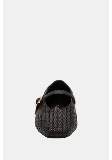 Katy Perry The Evie Marry Jane Woven Kadın Siyah Hasır Örgü Babet Siyah