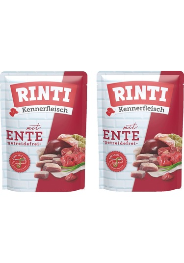 Rinti Pouch Ördekli Köpek Yaş Mama 400 G X 2 Adet