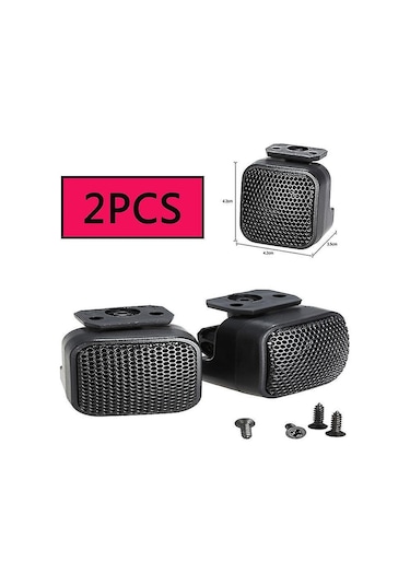 Tenfowee 500w Yüksek Performanslı Araç Tiz Hoparlörü, Hızlı Kurulum, Manyetik Alan Yok, Siyah Renk