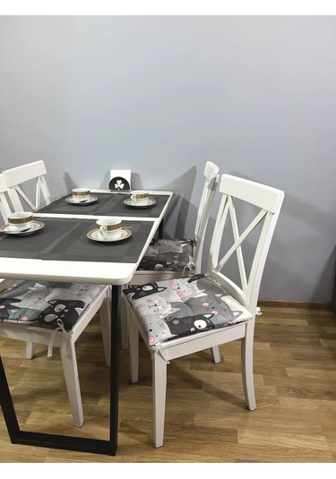 Babytex5 Gri Sandalye Minderi - 1 Adet Kedilerle 418744607 Gri