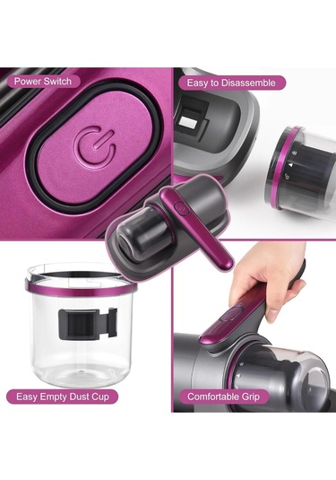 Auhma Ahv-07 Kablosuz Yatak Akar Süpürgesi 12v Uv Sterilizasyonlu Mite Remover