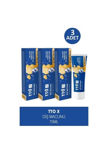 Tto X Probiyotik Diş Macunu 75 Ml 3 Adet