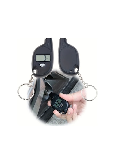 Hightower 1 Adet Dijital Göstergeli Araç Lastik Basınç Ölçer Pille Çalışan Taşınabilir Tüm Araçlarla Uyumlu