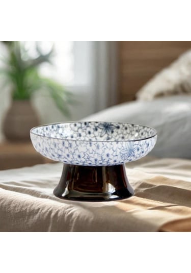 Suntek Tatlı Aperatif Tepsisi Masa Dekoru Ayaklı Çiçekler