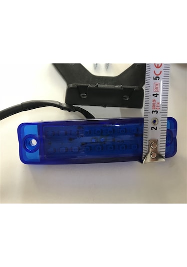 Replax Çakarlı Parmak Led Mavi 24V 18 Ledli Su Geçirmez TAS046M-24