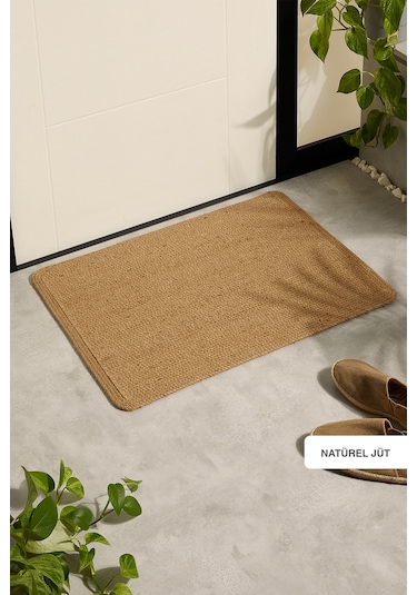 Ocean Home Textile Jüt Halat Çok Amaçlı Dekoratif İç Dış Kapı Önü Paspası 72 x 51,5 CM