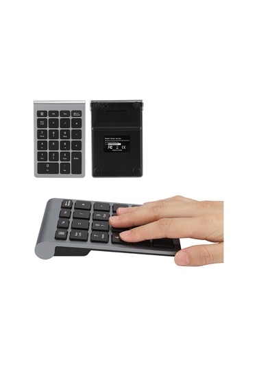 Ximistore9 22 Tuşlu 2.4g Kablosuz Sayı Klavyesi, Usb Plug & Play, 80 Saat Kullanım Süresi, Ergonomik Tasarım, Pembe Altın Pil Dahil Değil
