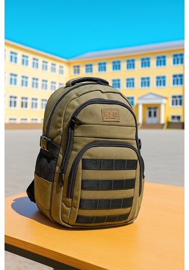 Owyon Kzn Kanvas Okul Sırt Çantası Yeni Sezon- Bej