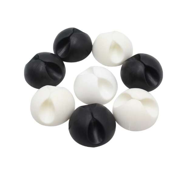 Siyah Beyaz Kablo Sabitleme Klipsi 10 Lu 4741