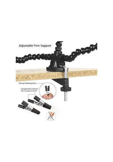 Hallow Yardımcı Eller Lehimleme Üçüncü El Pcb Aracı 3 Esnek