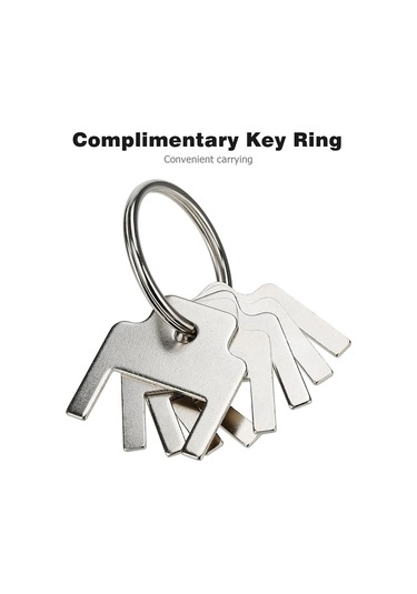 Xurunkeji 770301 Kimberly Clark Evrensel Dağıtıcılar İçin Kağıt Havlu Dağıtıcı Anahtarı, 5'li Paket Gümüş