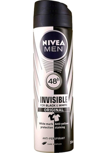 Nivea Men Invisible Black&White Original Erkek Sprey Deodorant 150 ML